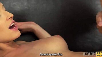 bella ragazza victoria has crush on old daddy in european fantasy