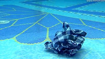 Hot European MILF Sazan Dives Into Underwater Erotics With Big Ass