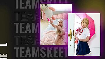 Gorgeous babe trisha parks takes on that huge massive dick like a horny petite 18+ blonde 😍