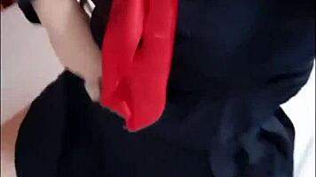 Is petite latina teen 18+ recording her sexy body with big ass and tight pussy?