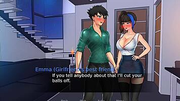 Confined With Goddesses: Serena And Sister Emma In Intense Scene