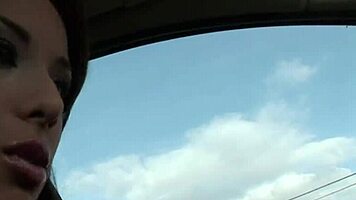 Hard anal fuck in car with Janny.