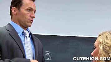 Gorgeous Student PERSUADES Teacher With FUCKING