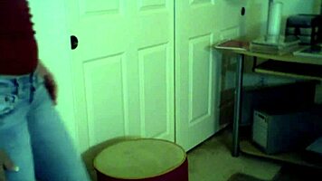 Naughty Blonde Cute Girl Teases with Natural Tits on Homemade Webcam Sex Tape