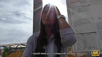 Hey, wanna trade your girlfriend's pussy for a night's stay?