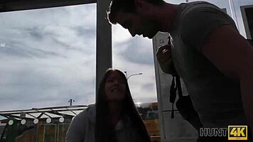 Hey, wanna trade your girlfriend's pussy for a night's stay?