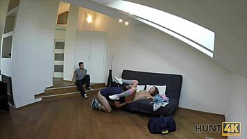 Hey, wanna trade your girlfriend's pussy for a night's stay?