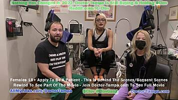 Channy Crossfire Feels Humiliated During Sophomore Gyno Exam With Nurse Stach Shepard