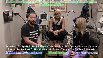 Channy Crossfire Feels Humiliated During Sophomore Gyno Exam With Nurse Stach Shepard