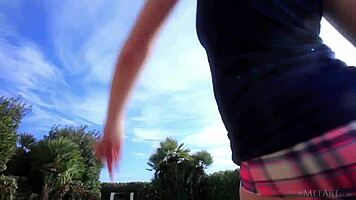 Metart - Brunette Karen K Dancing Around Solo Natural Tits Shaved