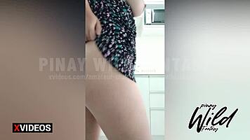 Horny 18-year-old chubby Asian Filipina TikToker gets into a scandalous virgin situation