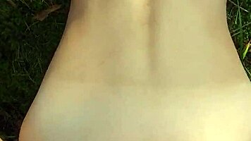 Perfect Body Girl Gets Anal Creampie and Cum on Ass in Public Outdoor Doggy POV