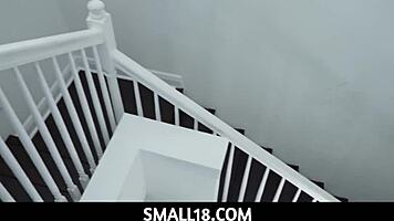 bratty little tease sadie pop gives emotional blowjob to sergeant miles