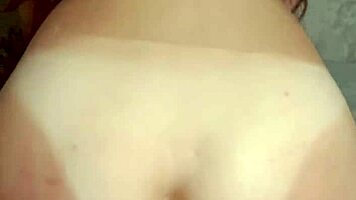 Hot brunette rides cock hard. Gets tight ass creampied close-up!