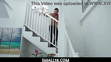 bratty little tease sadie pop gives emotional blowjob to sergeant miles