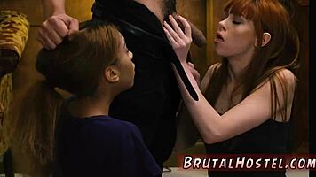 Alexa Nova and Kendall, bound in bondage, lick ass for domination fetish?