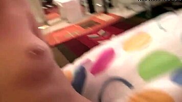 is little bailey fucking that double ended dildo like a kinky teen slut?