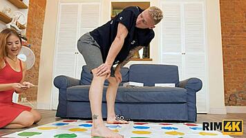 Jeu twister rousses tourne intime