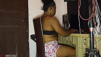 All alone with my female producer, this is what happened next with blowjob and doggystyle