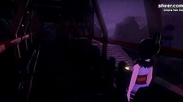 Monster Girl Island Teen Showing Her Big Asshole and Getting Creampied - My Sexiest Gameplay!!