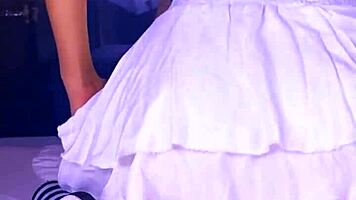 Shy latina student cheats with lover in jacuzzi, getting tight orgasm 💦