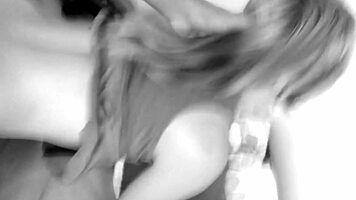 Blondie Takes on Massive Black Cock in Hidden Cam Action