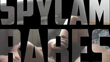 Blondie Takes on Massive Black Cock in Hidden Cam Action