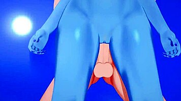 In undertale, lucky guy creampies undyne with small tits on the beach after shaving.