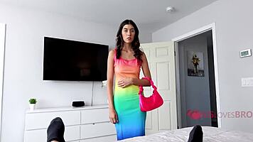 Step Bro Obsesses Over Blooming Step Sis Fucking POV