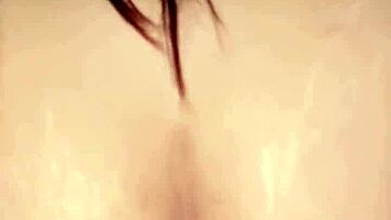 Latina babe masturbating hard cock, missing it during his trip