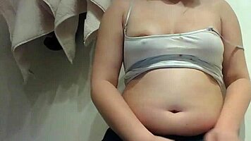 Chubby Teen Indulges In Messy Chocolate Fetish