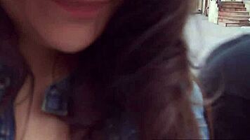 brunette cutie verona sky stuffs wet pussy with hard cock