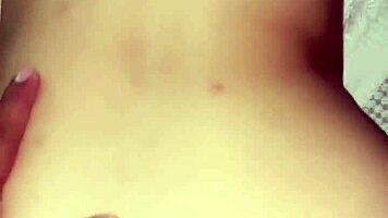 Latina babe masturbating hard cock, missing it during his trip