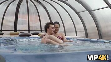 angie moon is happy to be girlfriend of older talented lover, what a perfect match!