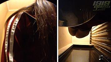 Curvy Asian Teen Caught On Toilet Cam