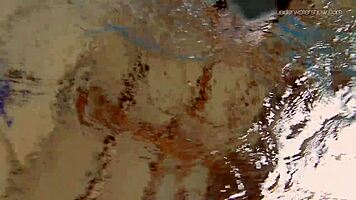 Lada Poleshuk bathes hot in pool, wet and underwater.