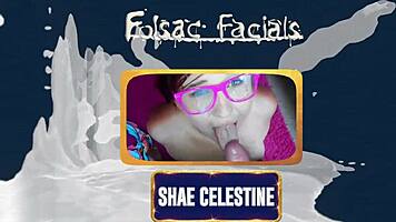 she gave a low grade blowjob and emotionally deserved cum on her face.