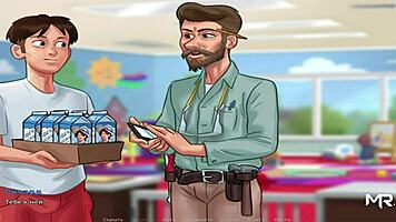 Summertime Saga - Exhausted Teen Giving Her Milk In Hentai.