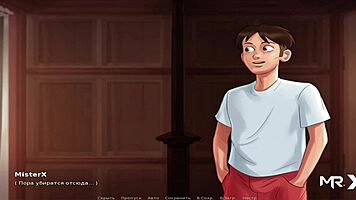 Summertime Saga - Exhausted Teen Giving Her Milk In Hentai.