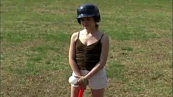 Teen Babe Flashes Panties Outside