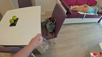 Massage turns intimate with stepmother