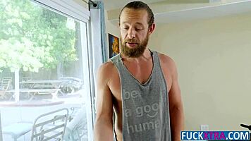 lily glee neighbor join her workout