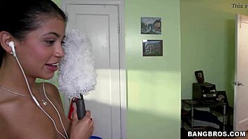 Tiny Latina Maid! She'll Do Anything For Cash, Including Hardcore Sex!