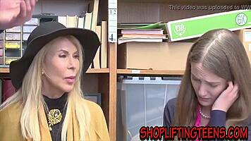 Hey, can you believe this real teen 18+ takes a massive cum facial from a milf?