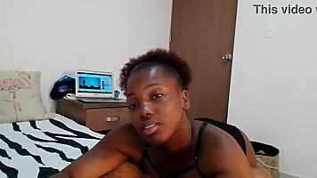 Cute horny step-daughter teases stepdad into blowjob