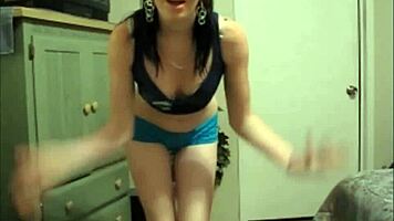 Pretty Teen 18+Ager Shows Snatch While She Models Different Panties