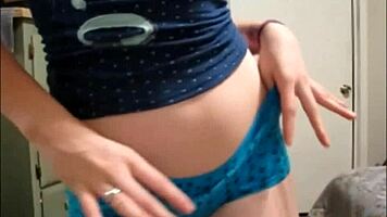 Pretty Teen 18+Ager Shows Snatch While She Models Different Panties