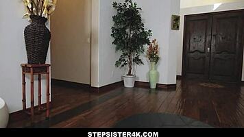 cute stepsister natalie porkman does pov blowjob and ass licking