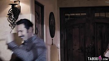 Feeling The Desire As Busty Teen Babysitter Gabbie Carter Gets Idolized And Fucked By Twisted Parents