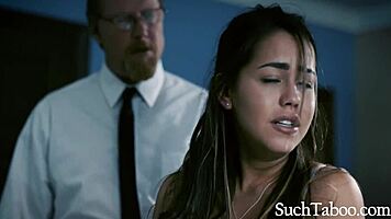 Virgin Latina Teen Scarred by Old Bishop Encounter